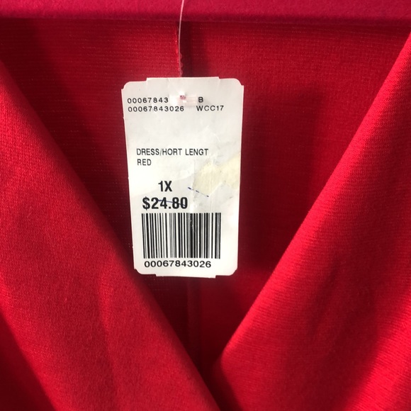 forever 21 brand plus size 1X red dress - Picture 4 of 4